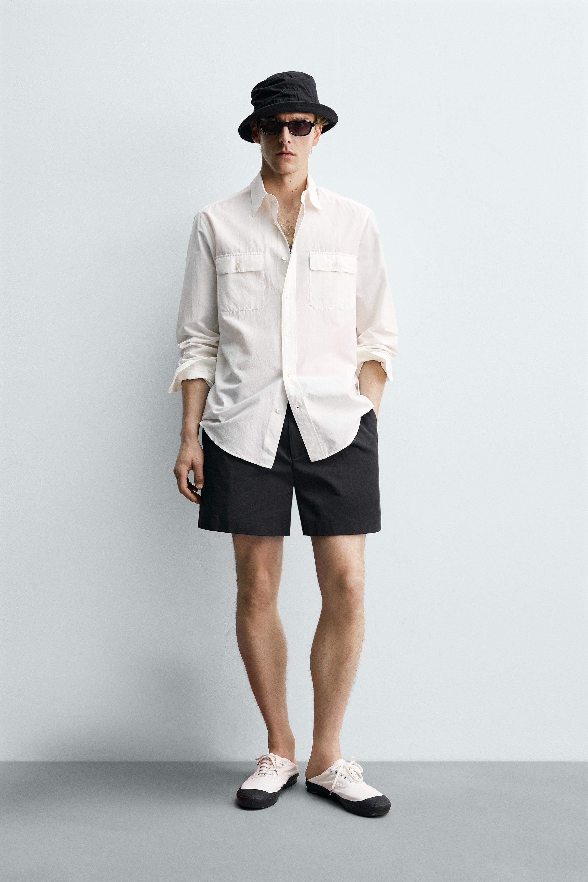 SHORT PLISSÉ COURT AARON LEVINE X ZARA